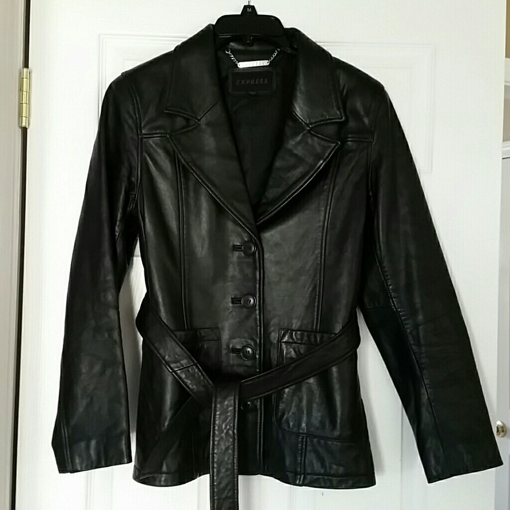 Express Womens Leather Jacket - image 1